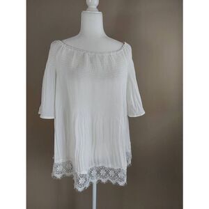 Mittoshop top Size L White New with tag